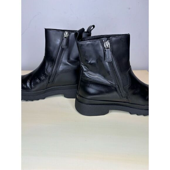 Eileen Fisher Women's Floyd Waterproof Side Zip Leather Rain Boots‎ Black Sz 5.5 - Picture 5 of 8